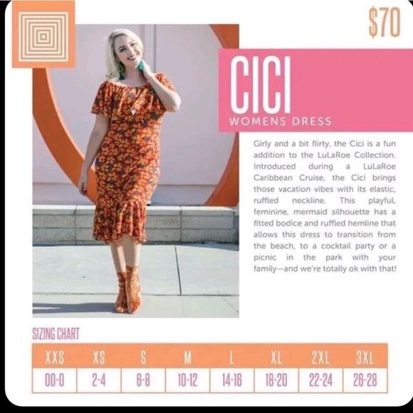 NWT - Lularoe Black Cici Dress in Size Small - Picture 4 of 8